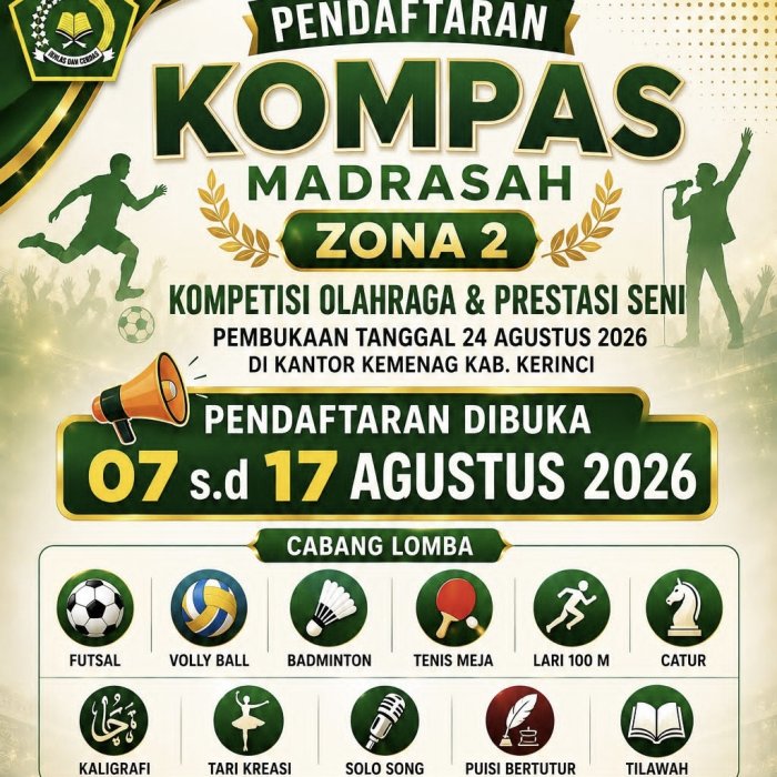 MAN 3 Kerinci Siapkan Kontingen untuk KOMPAS Madrasah 2026 MAN 3 Kerinci Siapkan Kontingen untuk KOMPAS Madrasah 2026