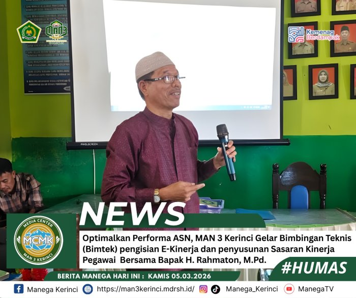 Strategi Penyusunan SKP Digital Dipaparkan di MAN 3 Kerinci