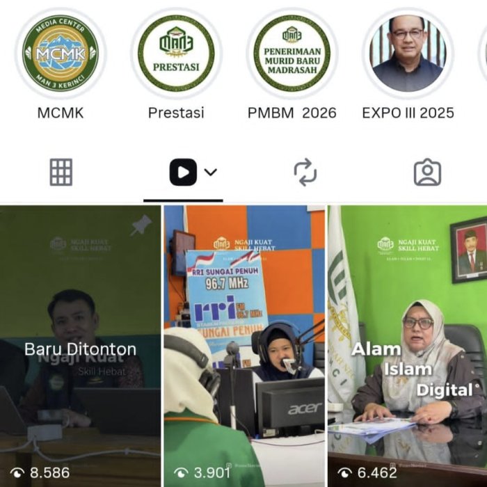 Akun TikTok MAN 3 Kerinci Raih Belasan Ribu Penonton Akun TikTok MAN 3 Kerinci Raih Belasan Ribu Penonton