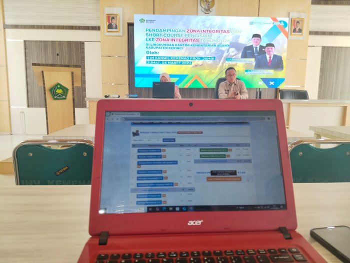 Operator MAN 3 Kerinci Ikuti Bimtek Zona Integritas di Kemenag