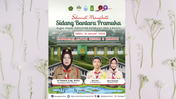 MAN 3 Kerinci Gelar Sidang Bantara Pramuka untuk Cetak Pemimpin Muda