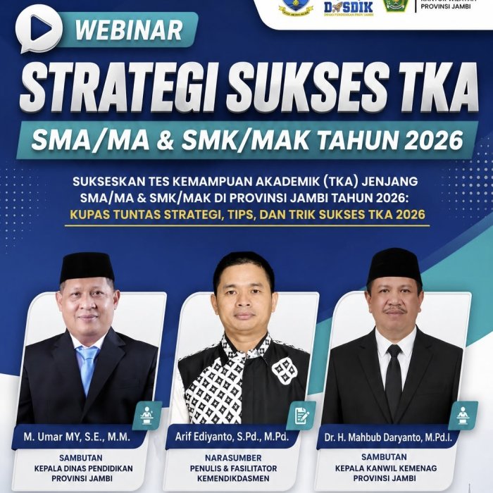 MAN 3 Kerinci Ikuti Webinar Strategi Sukses TKA SMA/MA & SMK/MAK Tahun 2026