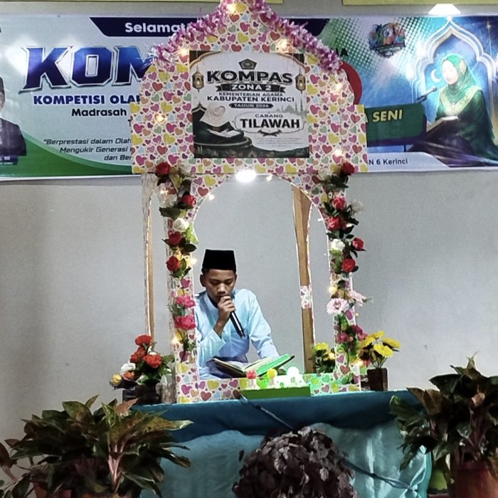 Syakbani Tampil Merdu dan Syahdu, Lantunkan Ayat Suci Al-Quran pada Lomba Tilawah KOMPAS Kemenag Kerinci