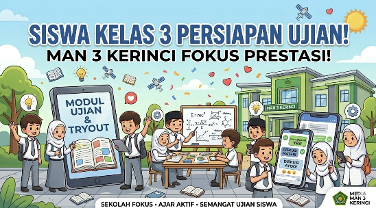 Siswa Kelas XII MAN 3 Kerinci Intensif Persiapan Ujian Semester