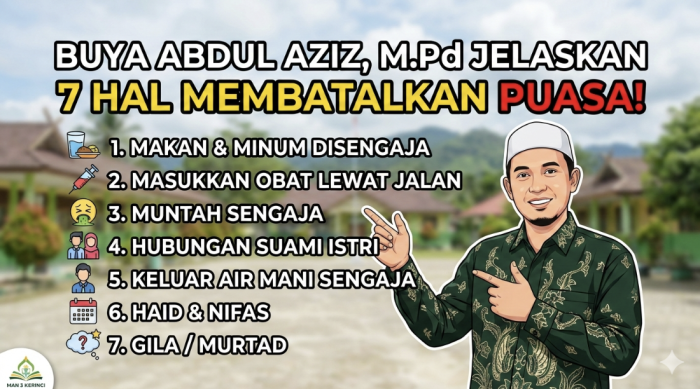 Buya Abdul Aziz Jelaskan Tujuh Pembatal Puasa Ramadan