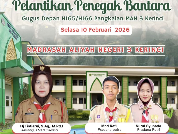 Upacara Pelantikan Bantara Pramuka MAN 3 Kerinci