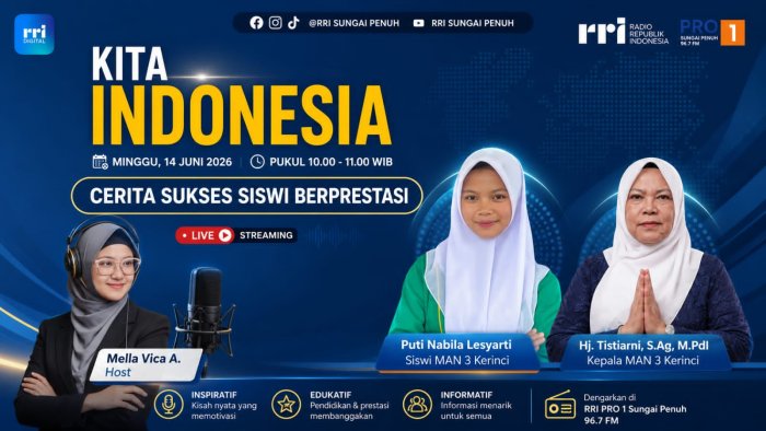 Kisah Inspiratif Siswi MAN 3 Kerinci di RRI Sungai Penuh Kisah Inspiratif Siswi MAN 3 Kerinci di RRI Sungai Penuh