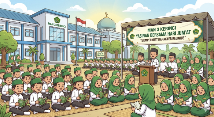 MAN 3 Kerinci Adakan Yasinan Rutin Setiap Jumat Pagi MAN 3 Kerinci Adakan Yasinan Rutin Setiap Jumat Pagi
