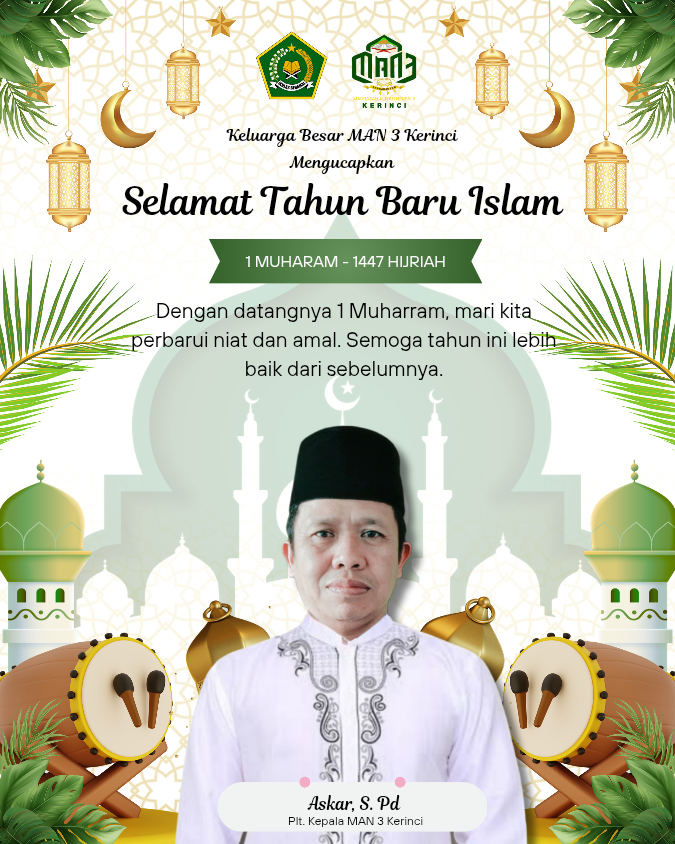 Selamat Tahun Baru Islam 1447 H dari Keluarga Besar MAN 3 Kerinci