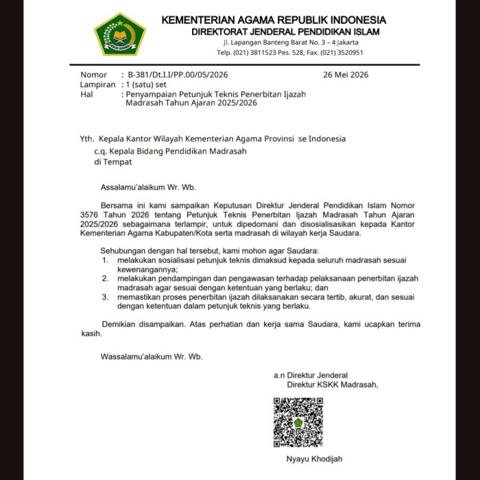 Panduan Penertiban Ijazah 2026 dari Kemenag