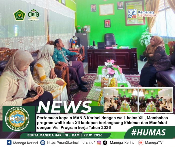MAN 3 Kerinci Tingkatkan Koordinasi Wali Kelas untuk Pendidikan Berkualitas