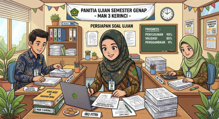 MAN 3 Kerinci Siapkan Soal Ujian Semester Genap MAN 3 Kerinci Siapkan Soal Ujian Semester Genap