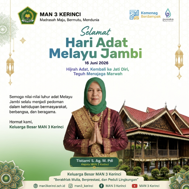 MAN 3 Kerinci Ajak Lestarikan Adat Melayu Jambi 2026