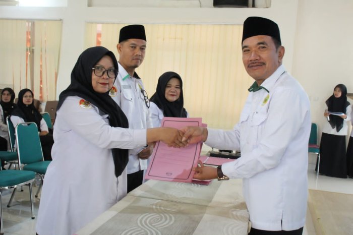 Kepala MAN 3 Kerinci Teken Perjanjian Kinerja 2026