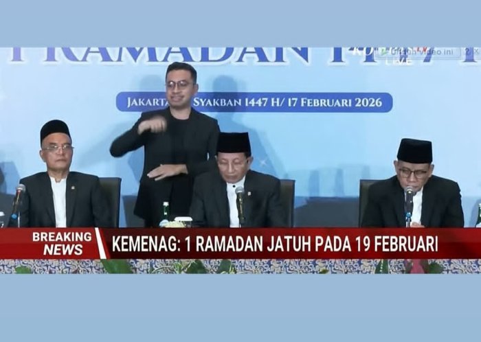 Kemenag Tetapkan 1 Ramadhan 1447 H pada 19 Februari 2026