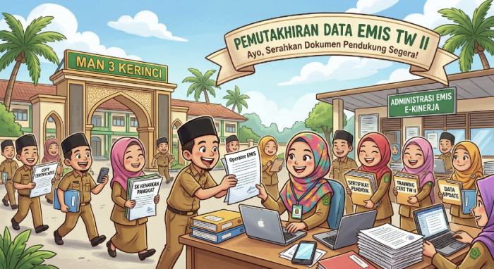 MAN 3 Kerinci Minta Guru Segera Serahkan Dokumen Pemutakhiran Data MAN 3 Kerinci Minta Guru Segera Serahkan Dokumen Pemutakhiran Data