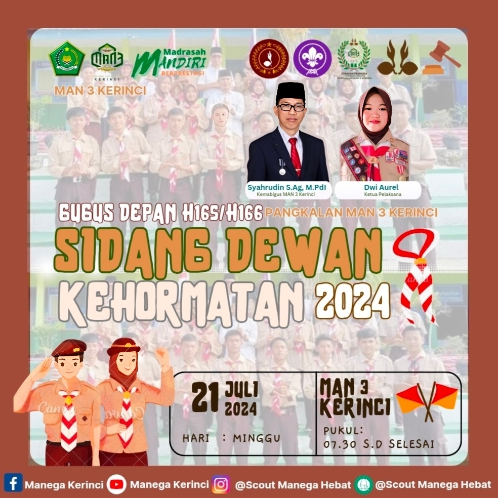 SIDANG DEWAN KEHORMATAN PRAMUKA MAN 3 Kerinci TAHUN 2024