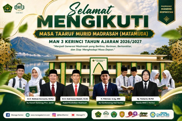 Masa Taaruf Siswa Baru di MAN 3 Kerinci Berjalan Meriah Masa Taaruf Siswa Baru di MAN 3 Kerinci Berjalan Meriah