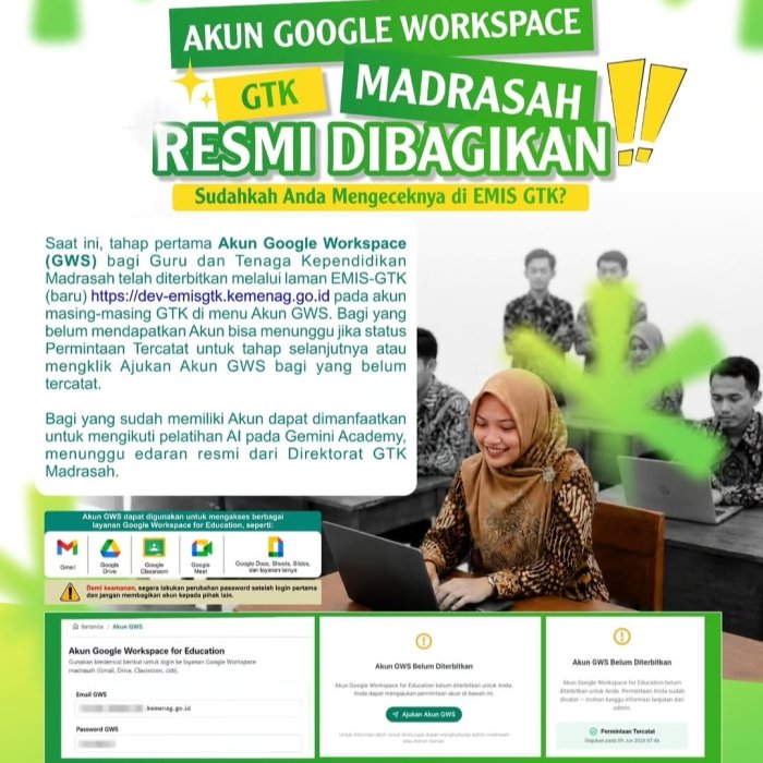 Guru MAN 3 Kerinci Terima Akun Google Workspace Resmi