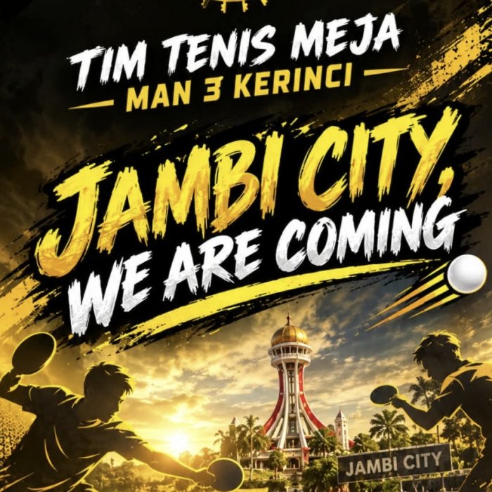 Unjuk Kebolehan di Tingkat Provinsi, Tim Tenis Meja MAN 3 Kerinci Bertolak Menuju Kota Jambi