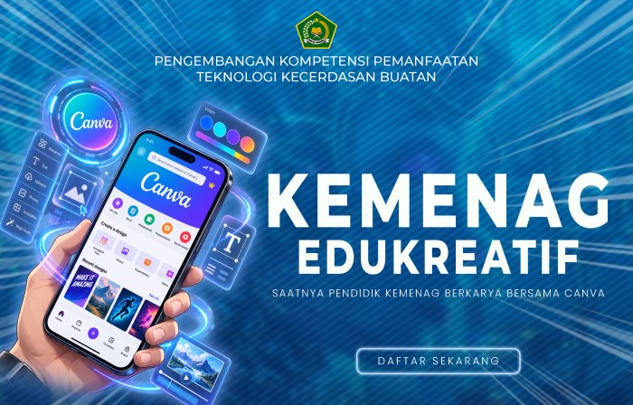 Pendidik MAN 3 Kerinci Ikuti Pelatihan Kemenag Edukreatif Pemanfaatan Teknologi Kecerdasan Buatan dan Canva Pendidik MAN 3 Kerinci Ikuti Pelatihan Kemenag Edukreatif Pemanfaatan Teknologi Kecerdasan Buatan dan Canva