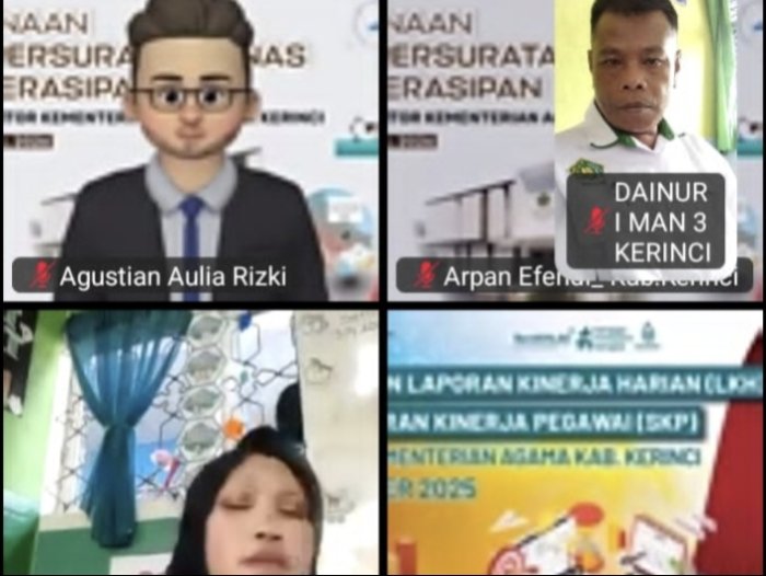 Pegawai MAN 3 Kerinci Ikuti Pembinaan Kearsipan Digital