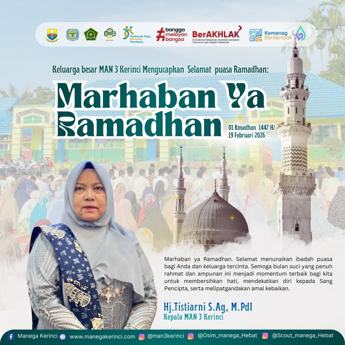 MAN 3 Kerinci Sambut Ramadan 1447 H dengan Pesan Kebersamaan