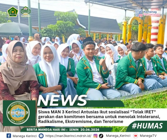 Siswa MAN 3 Kerinci Ikuti Sosialisasi Tolak IRET