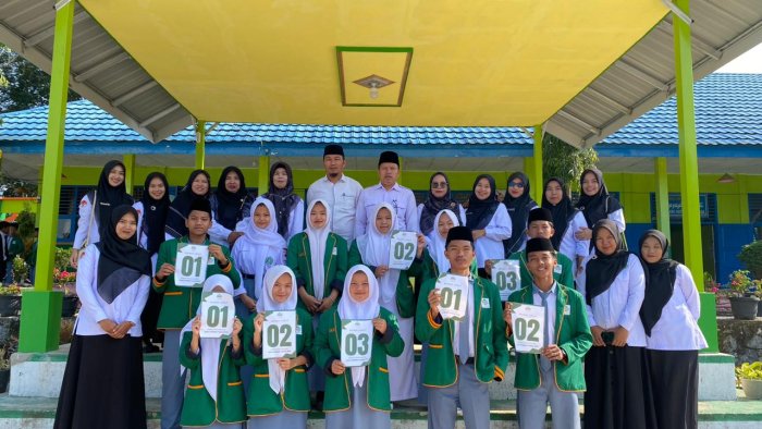 Pencabutan Nomor Urut Pasangan Calon Ketua dan Sekretaris Jenderal OSIM, Prawan PA dan PI MAN 3 Kerinci Tahun 2025