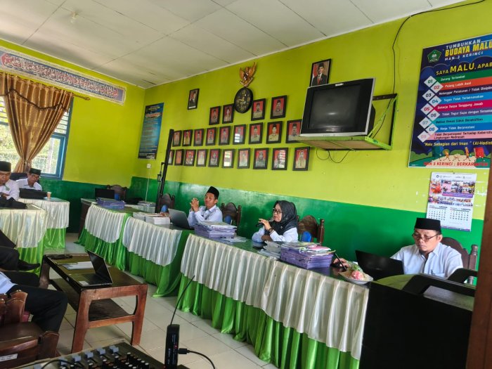 MAN 3 Kerinci Gelar Rapat Strategis Persiapan Ujian Madrasah